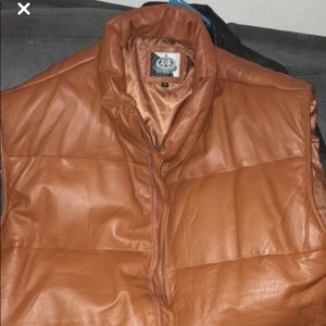 Leather vest